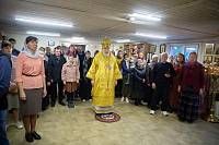 Архиерейское богослужение в Преображенском храме посёлка Загорянский 